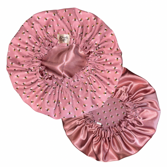 Bee Hive Satin Lined Bonnet