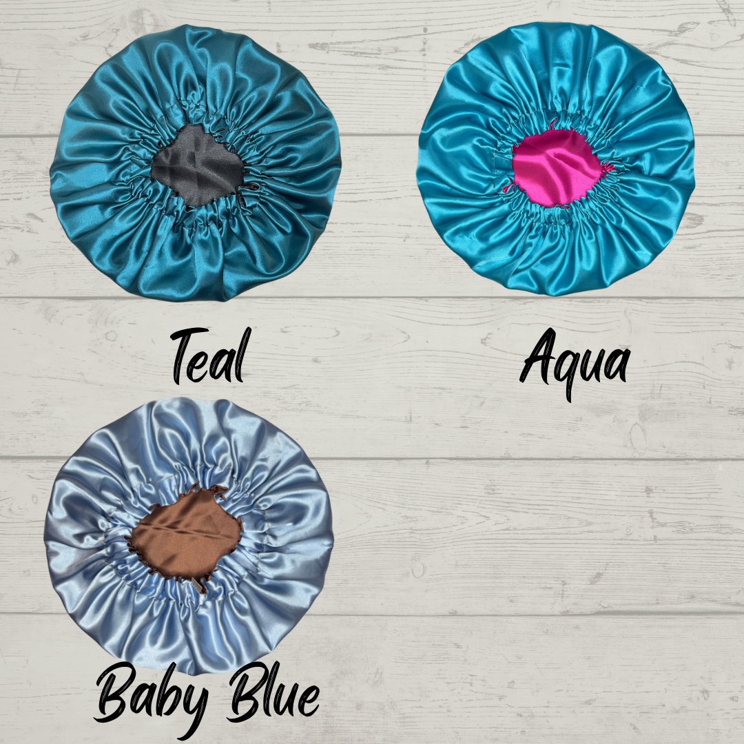 Custom Reversible Satin Bonnet