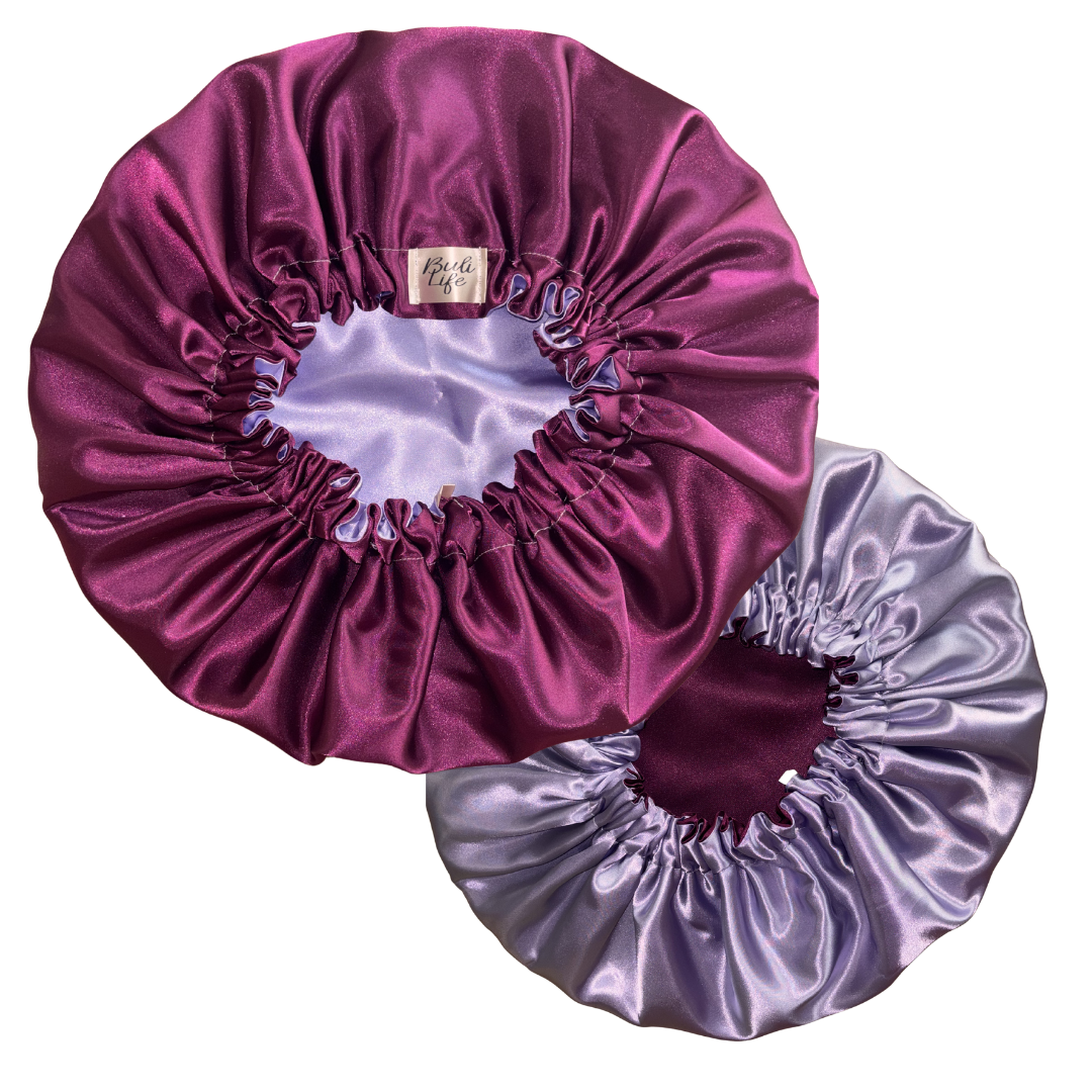 Plum & Lavender Reversible Bonnet