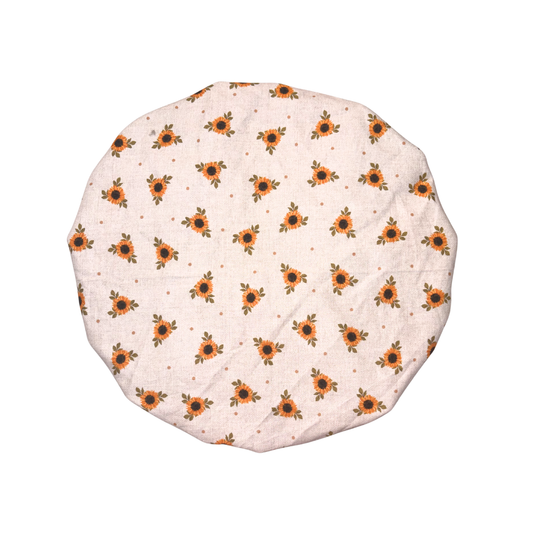 Subtle Sunflower Satin Lined Bonnet
