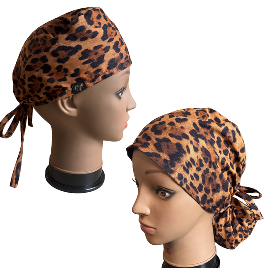 Leopard Scrub Cap