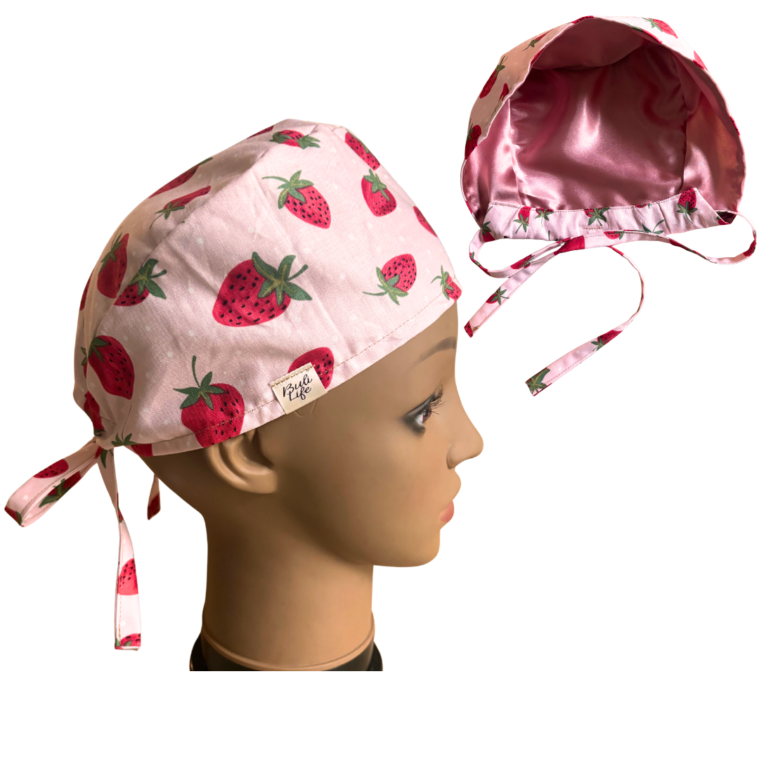 Strawberry Daze Scrub Cap