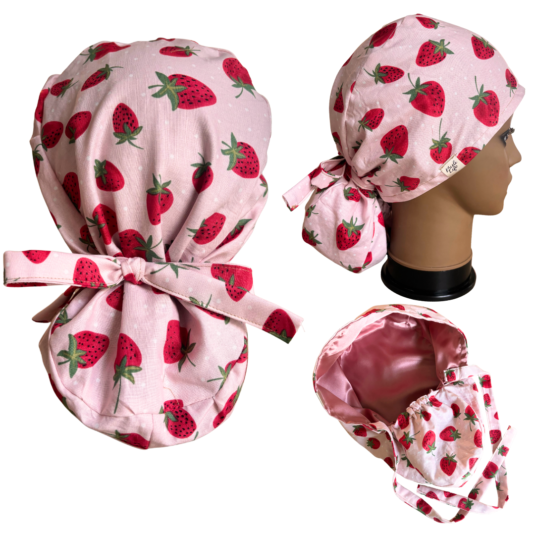 Strawberry Daze Scrub Cap