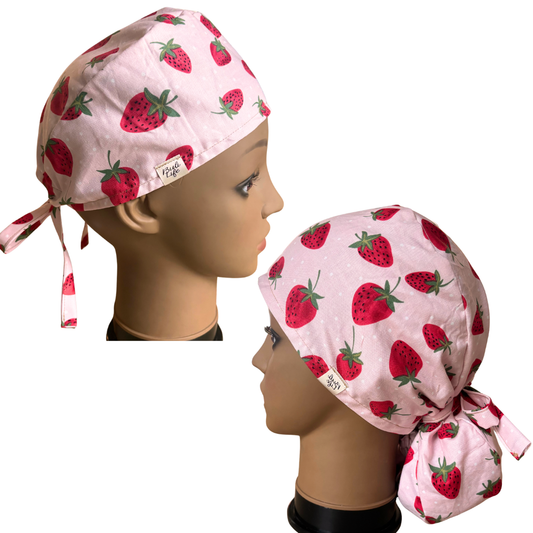 Strawberry Daze Scrub Cap