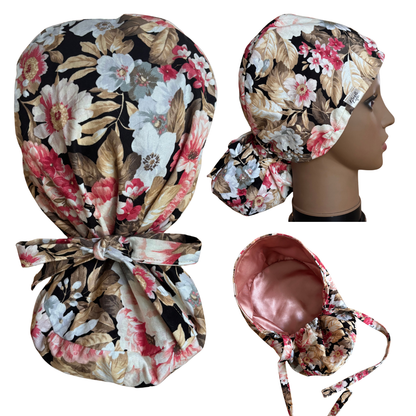 Dahlias Scrub Cap