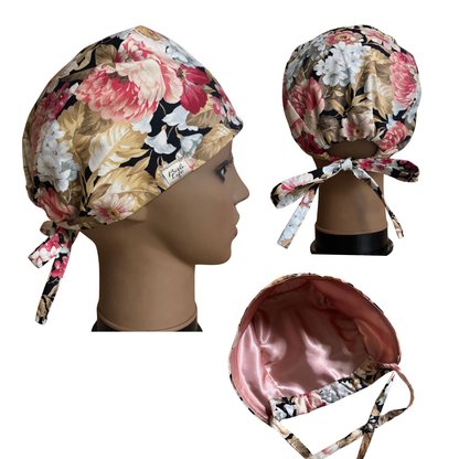 Dahlias Scrub Cap