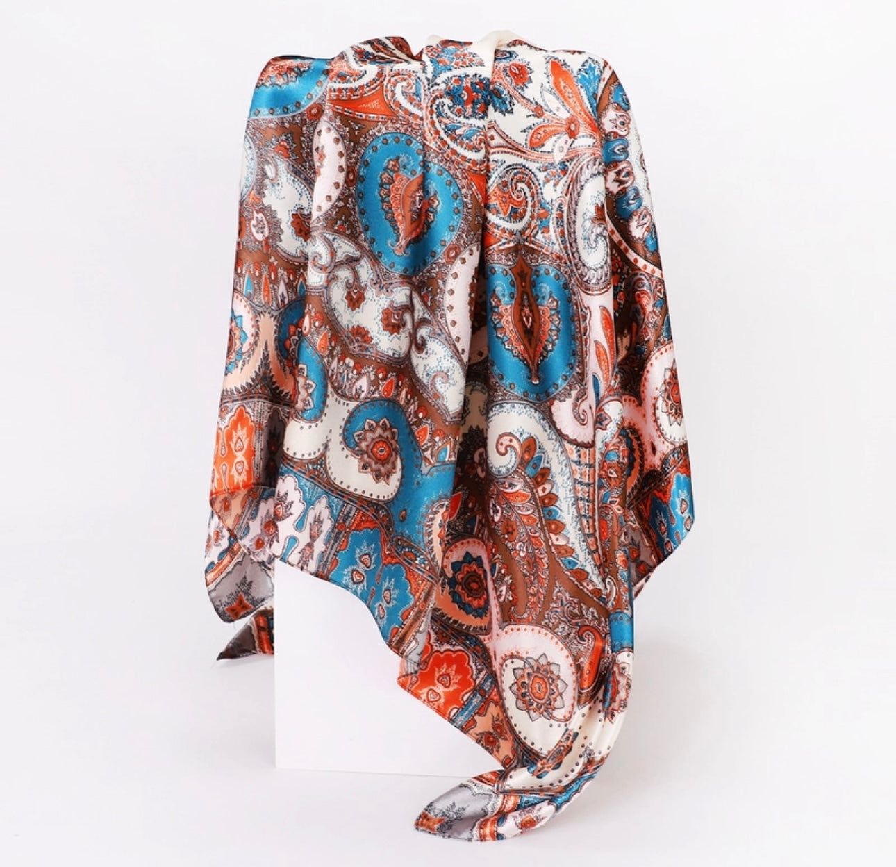 Paisley Satin Scarf