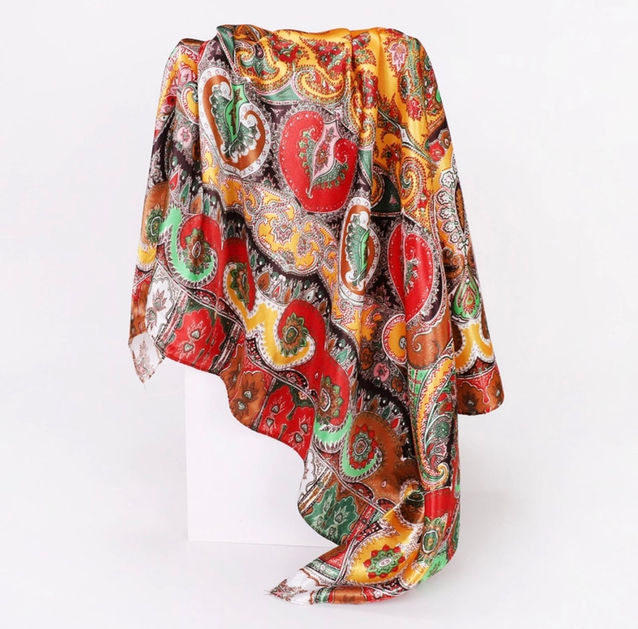 Paisley Satin Scarf