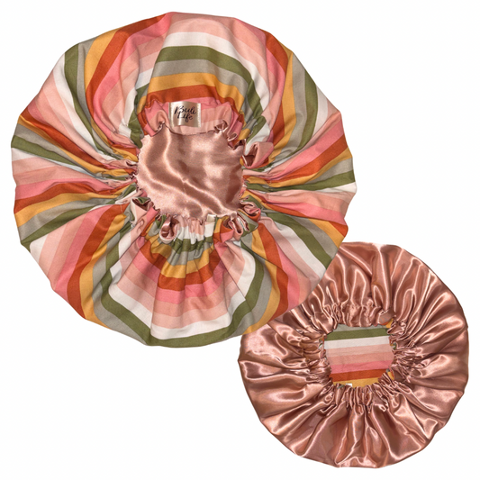 Beach Towel Satin Lined Bonnet