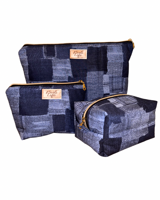 Patchy Blue Accessory Bags