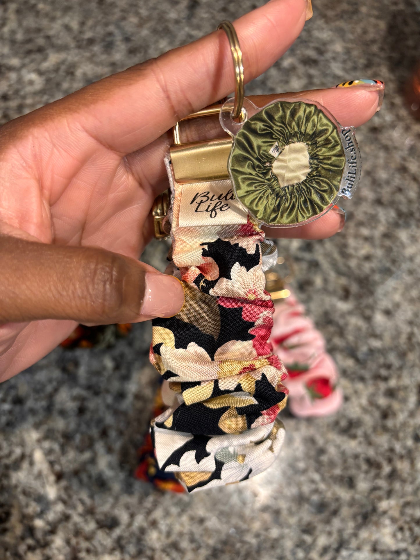 Scrunchie wristlet