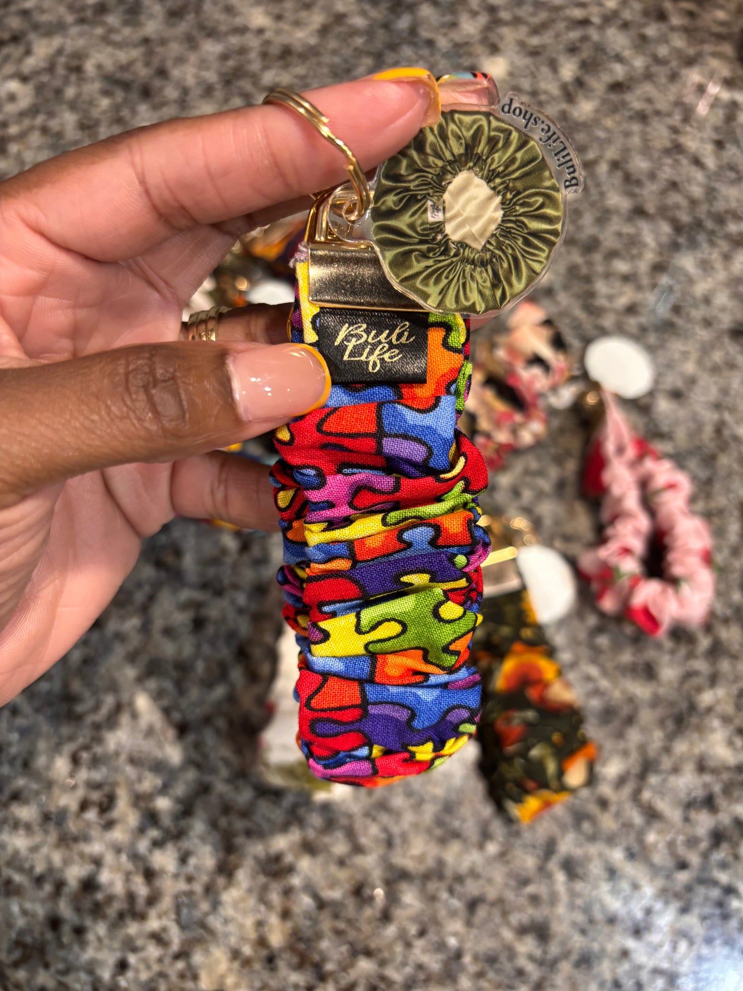 Scrunchie wristlet