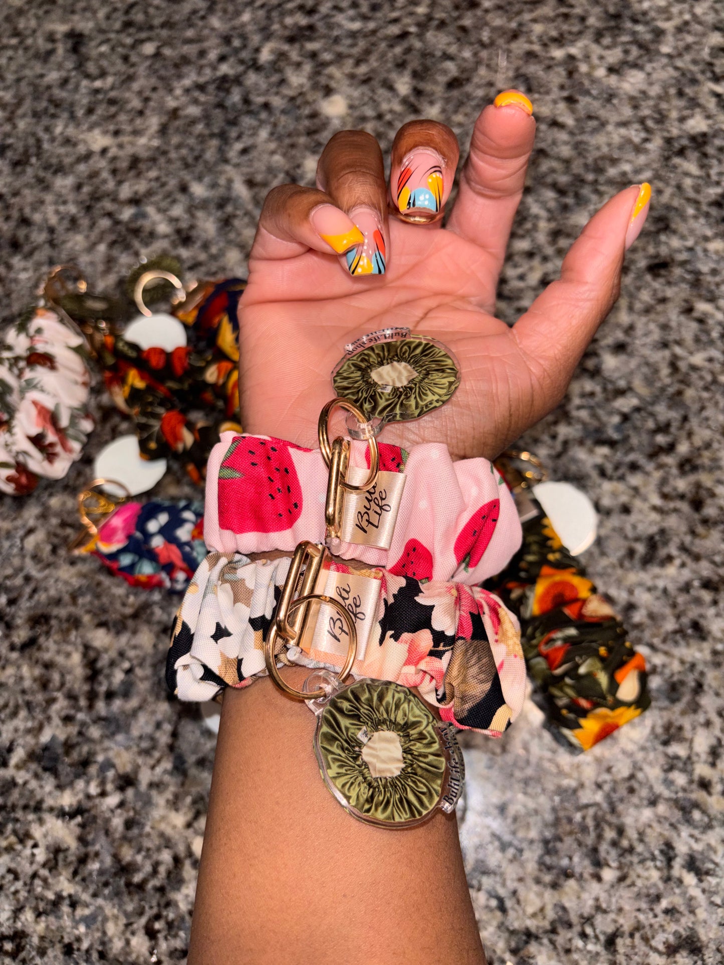 Scrunchie wristlet