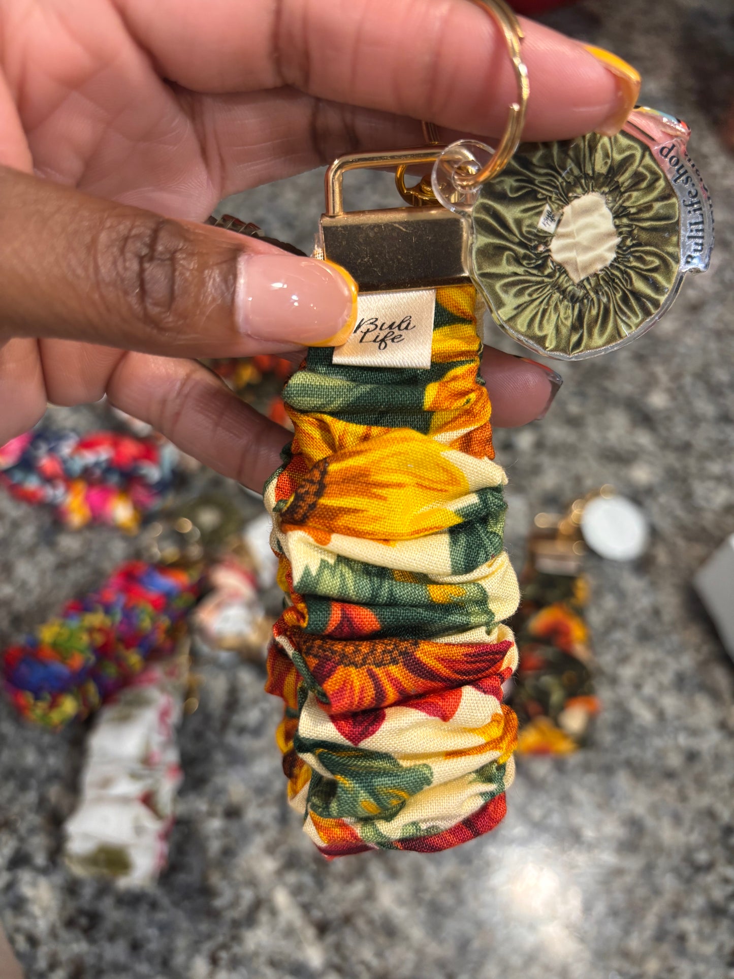 Scrunchie wristlet