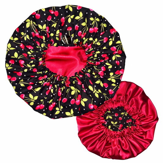 Cherry Picker Satin Lined Bonnet