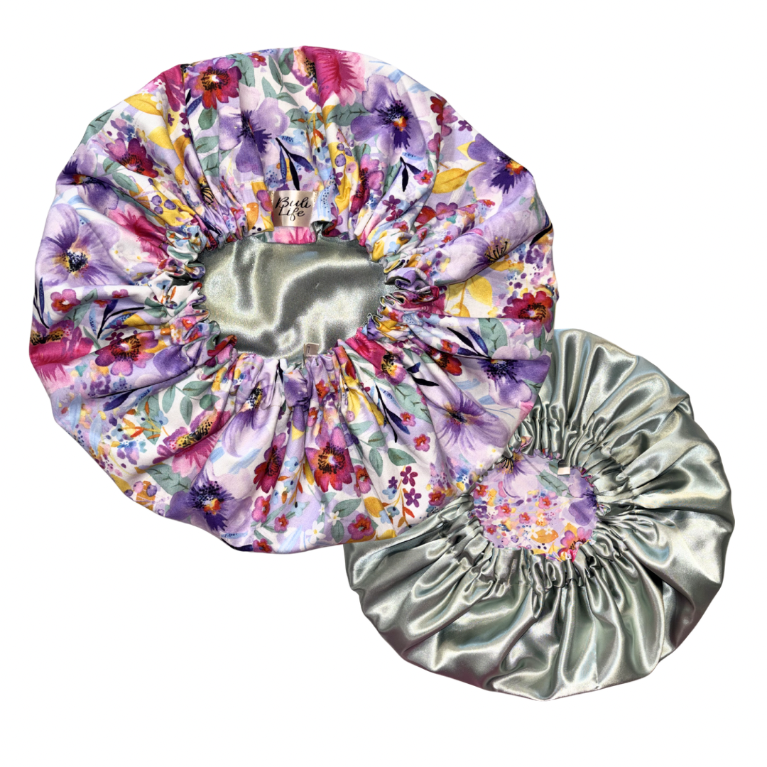 Spring Blooms Satin Lined Bonnet