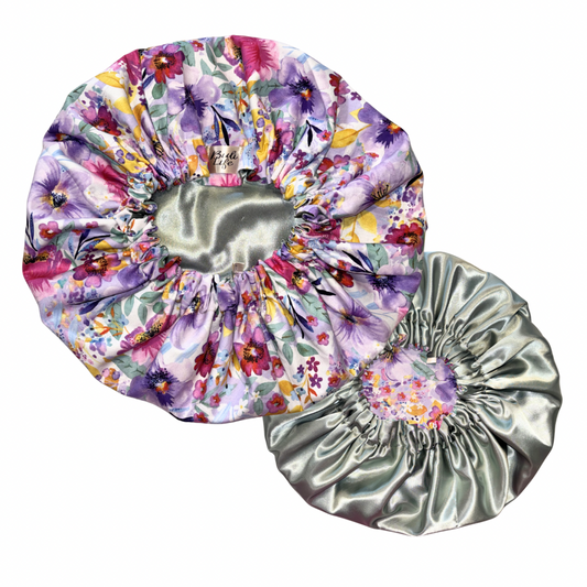 Spring Blooms Satin Lined Bonnet