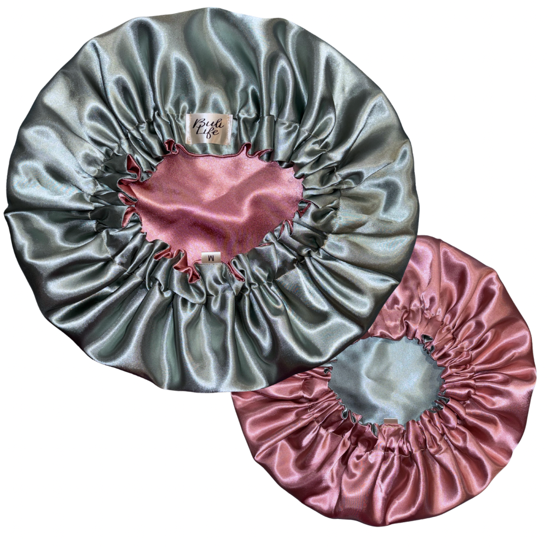 Sage & Mauve Reversible Bonnet