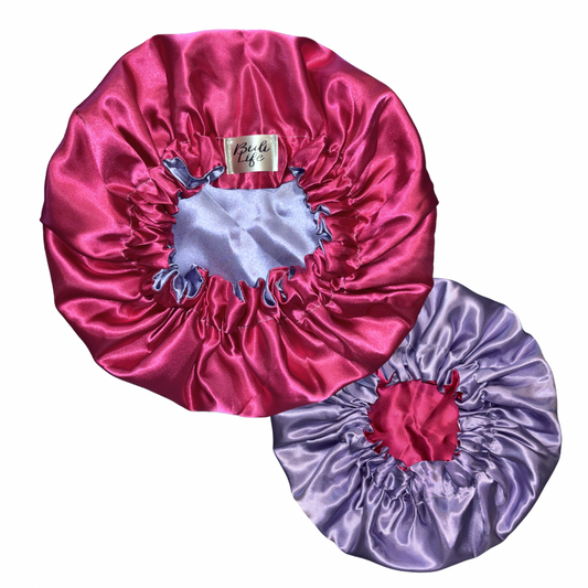Hot Pink & Lavender Reversible Bonnet