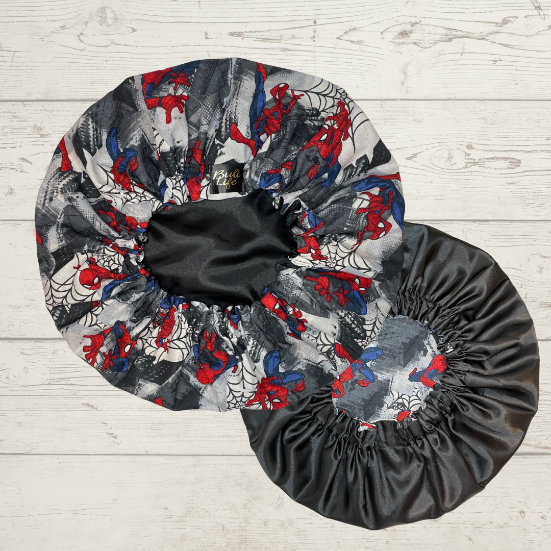 Spider Man Satin Lined Bonnet