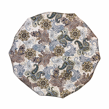 Mocha Paisley Satin Lined Bonnet
