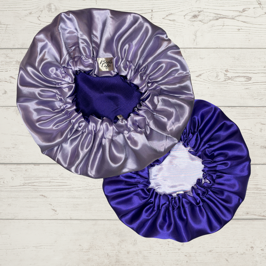 Lavender & Purple Reversible Bonnet