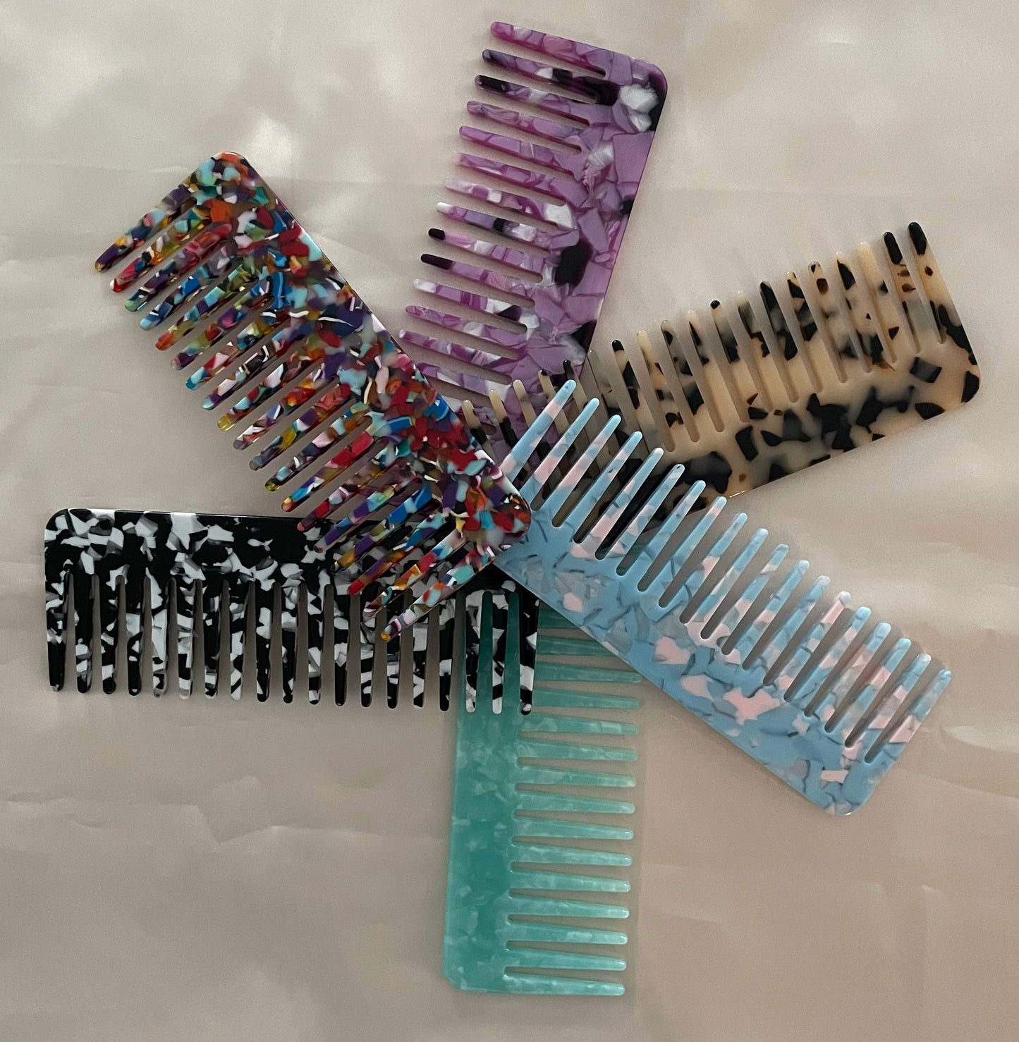 Color Block Detangling Combs