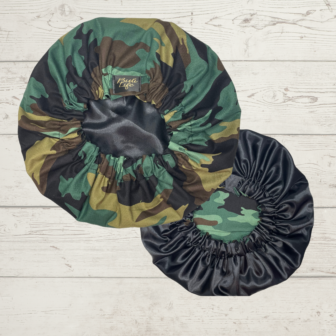 Camo Satin Lined Bonnet