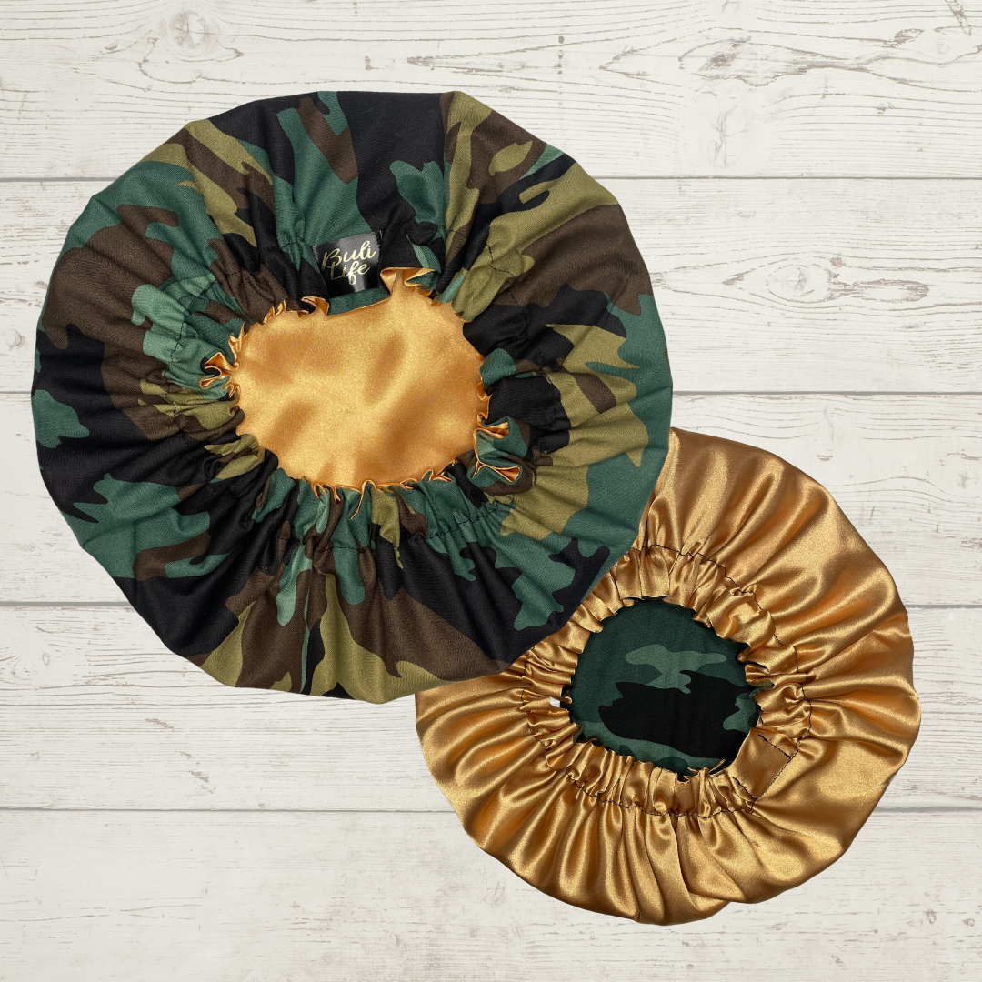 Camo Satin Lined Bonnet