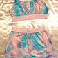 Tie Dye Bra & Shorts Sleep Set