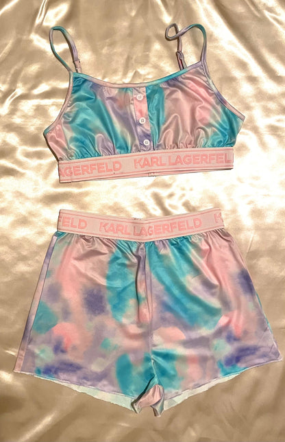 Tie Dye Bra & Shorts Sleep Set