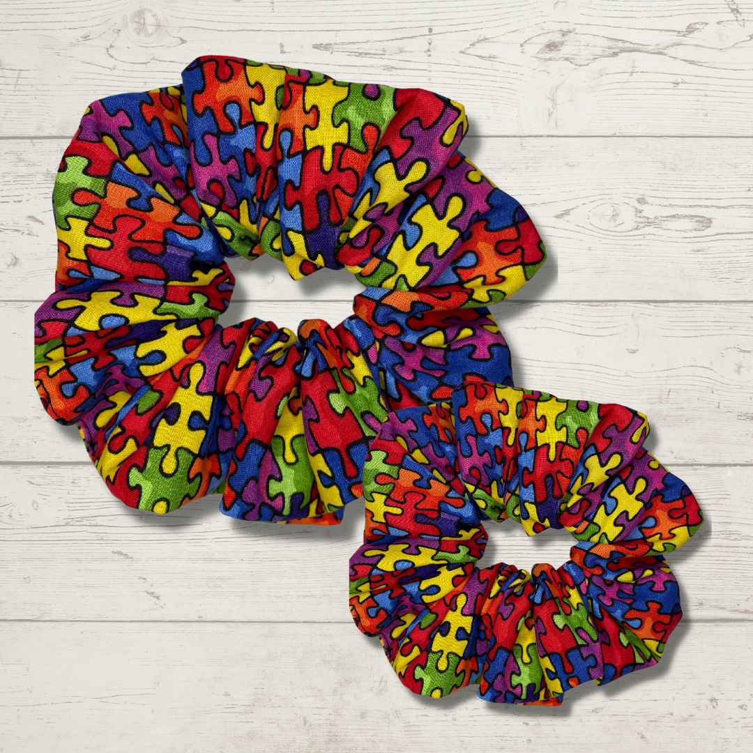 Autism Awareness Scrunchies