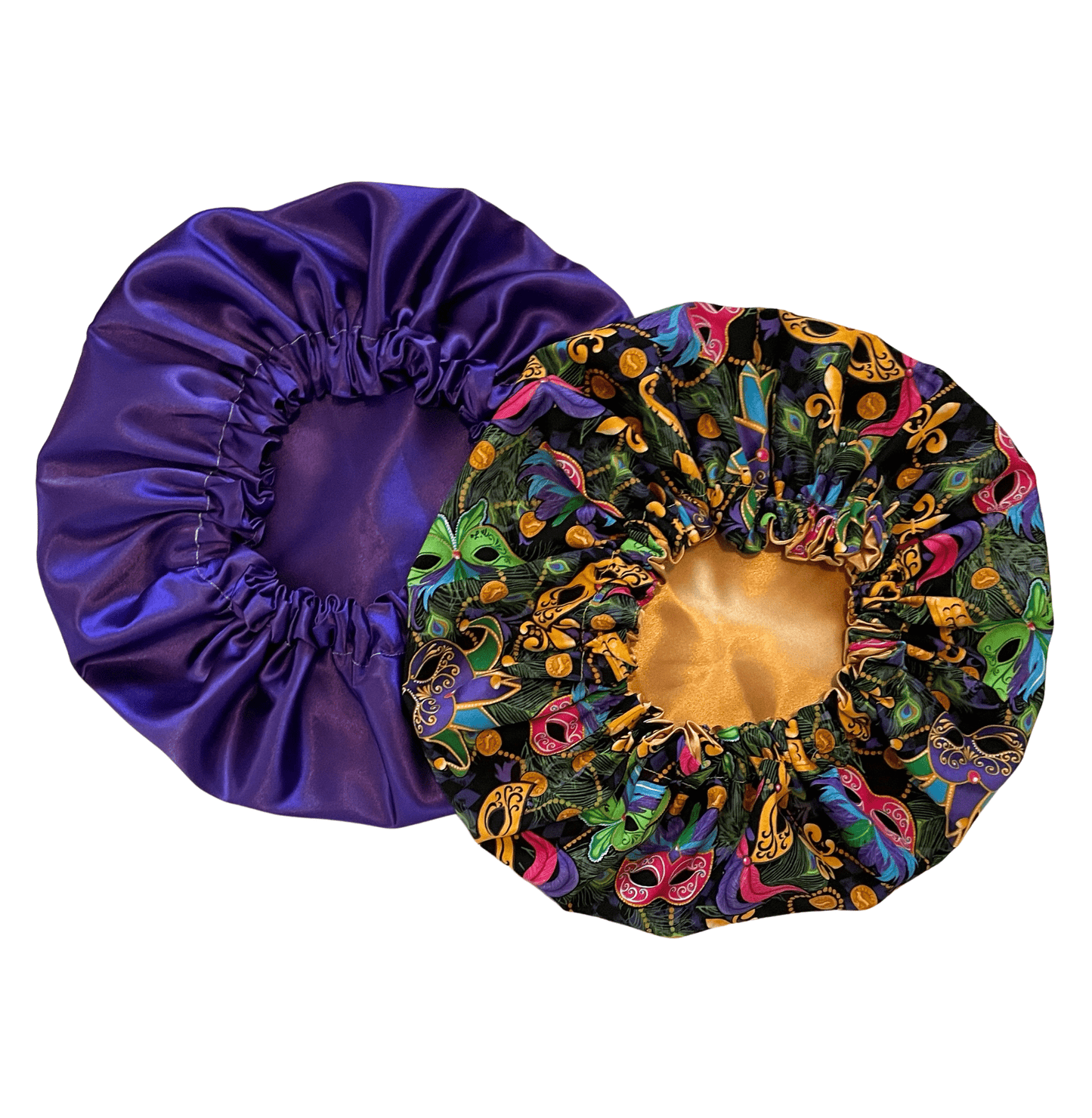 Mardi Gras Satin Lined Bonnet